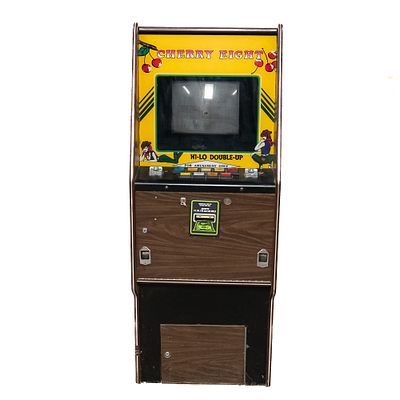 Cherry Eight Coin Op Video Poker Game. Cherry Eight video poker in upright cabinet. Has monitor 