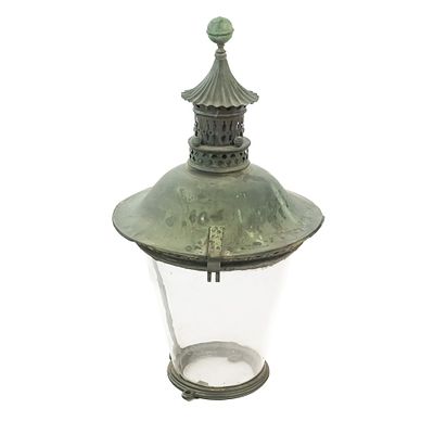 Copenhagen Lantern. Copenhagen Denmark street light top features a conical glass cylinder 