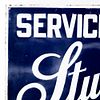 Studebaker Service Station SSP Advertising Sign. "Studebaker Service Station" single sided Image - 2