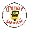 30" Omar Gasoline DSP Porcelain Advertising Sign. Hard to come by "OMAR GASOLINE" double sided Image - 5