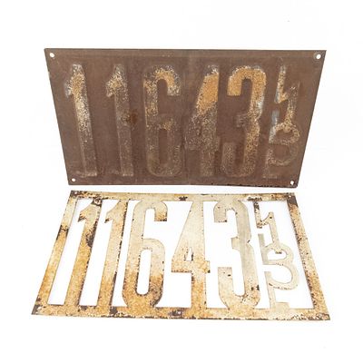 Illinois 1913 License Plate Pair. # 11643 pair in fair original condition. Front plate has some 