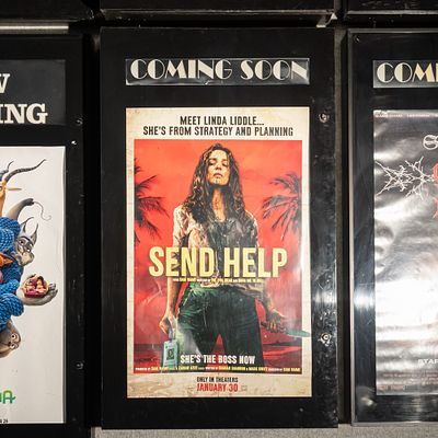 Coming Soon Movie Poster Case. Back lit Coming Soon one sheet movie poster case in good 