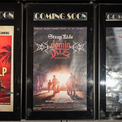 Coming Soon Movie Poster Case. Back lit Coming Soon one sheet movie poster case in good 