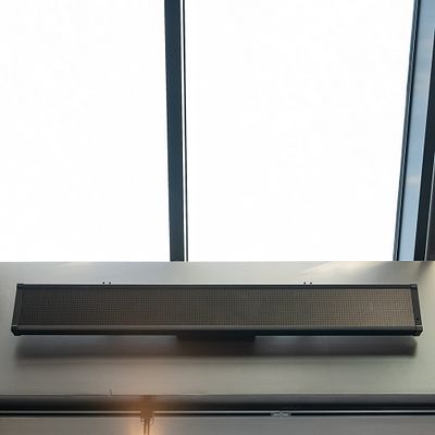 LED Light Bar - Pub Table Area. This sleek, modern electronic scrolling message sign features a 