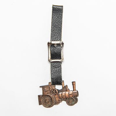 Vintage Watch FOB - CASE 110 HP TRACTOR. With leather strap.Pre-owned. Dents, dings, scratches 