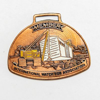 Vintage Watch FOB - IWFAI 1979 CARGO MOVER. Pre-owned. Dents, dings, scratches and other damage 