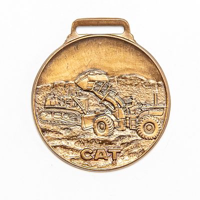 Vintage Watch FOB - CAT PEORIA TRACTOR & EQUIPMENT. Pre-owned. Dents, dings, scratches and other 