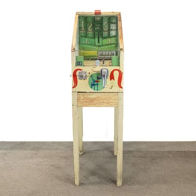 Coin Op Keeney Texas League Baseball Arcade Game. Circa 1940's. A seldom seen vintage arcade 