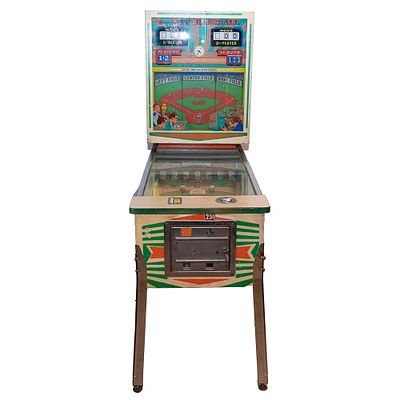 Chicago Coin TV Baseball Coin Op Pinball. Circa 1966. Chicago Coin TV Baseball is another rare 