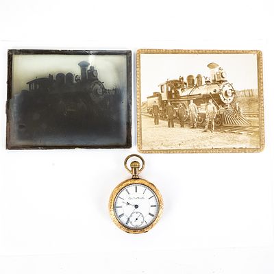 1894 Elgin National Watch Co Railroad Pocket Watch. Handsome 1894 Elgin National Watch Company 