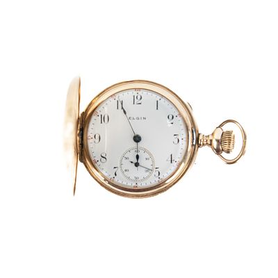 Ladies 14k Diamond Accented Elgin Pocket Watch. Attractive Ladies Elgin Fancy Dial pocket watch 
