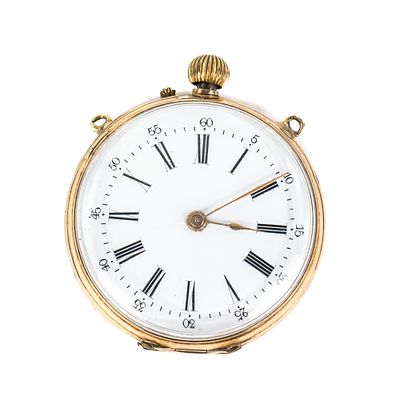Ladies14k Swiss Pocket Watch w Roman Numberal Dial. Ladies Swiss Roman numeral dial, pin-lever 