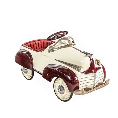 Reconditioned 1941 Chrysler Steelcraft Pedal Car. Older restoration on a 1941 Chrysler child's 