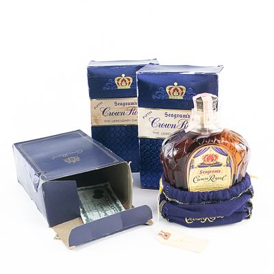 1960’s Seagram's Crown Royal Canadian Whiskey Lot. Here is a lot of 1960’ Seagram's Crown Royal 