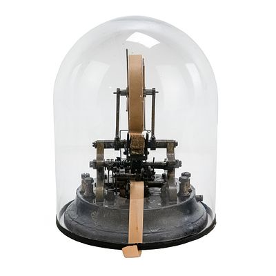 Universal Stock Ticker Machine. The stock ticker was invented by a young telegrapher and 