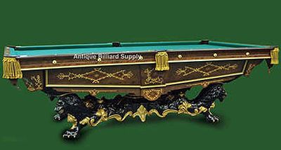 Early Brunswick Monarch Pool Table. A very early example of the Brunswick Monarch table produced 
