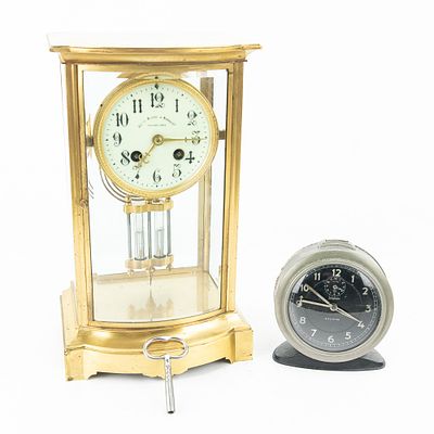 Bailey Banks & Biddle & Junghans Clocks. This lot features a sophisticated pair of horological 