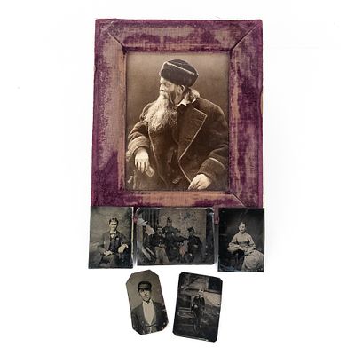 Victorian Portrait and Tintype Collection (6). This diverse 19th-century photographic assembly 