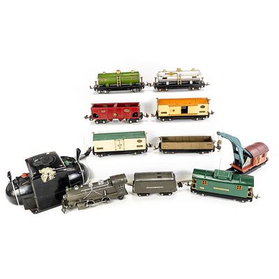 Pre-War Lionel 249E 2-4-2 Locomotive Tender & More. Pre-war Lionel 249E 2-4-2 Gunmetal Steam 