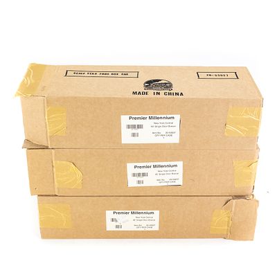 (3) M.T.H. Gold Plated NYC 40' Single Door Boxcars. (3) M.T.H. Electric Trains Gold Plated New 