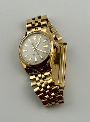 1940 14K Rolex Brevet 6564 Explorer Timepiece. Men's 1940 14K yellow gold Brevet #6564 Explorer 