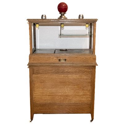 Vintage Tostwich Sandwich Making Cabinet. The toasted sandwich machine was invented about 1920 