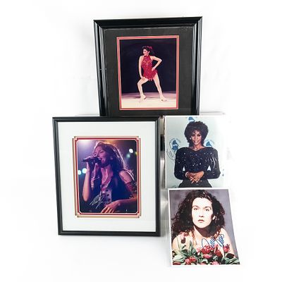 Shania Twain Whitney Houston Celine Dion Autograph. Collection showcases autographed Shania 