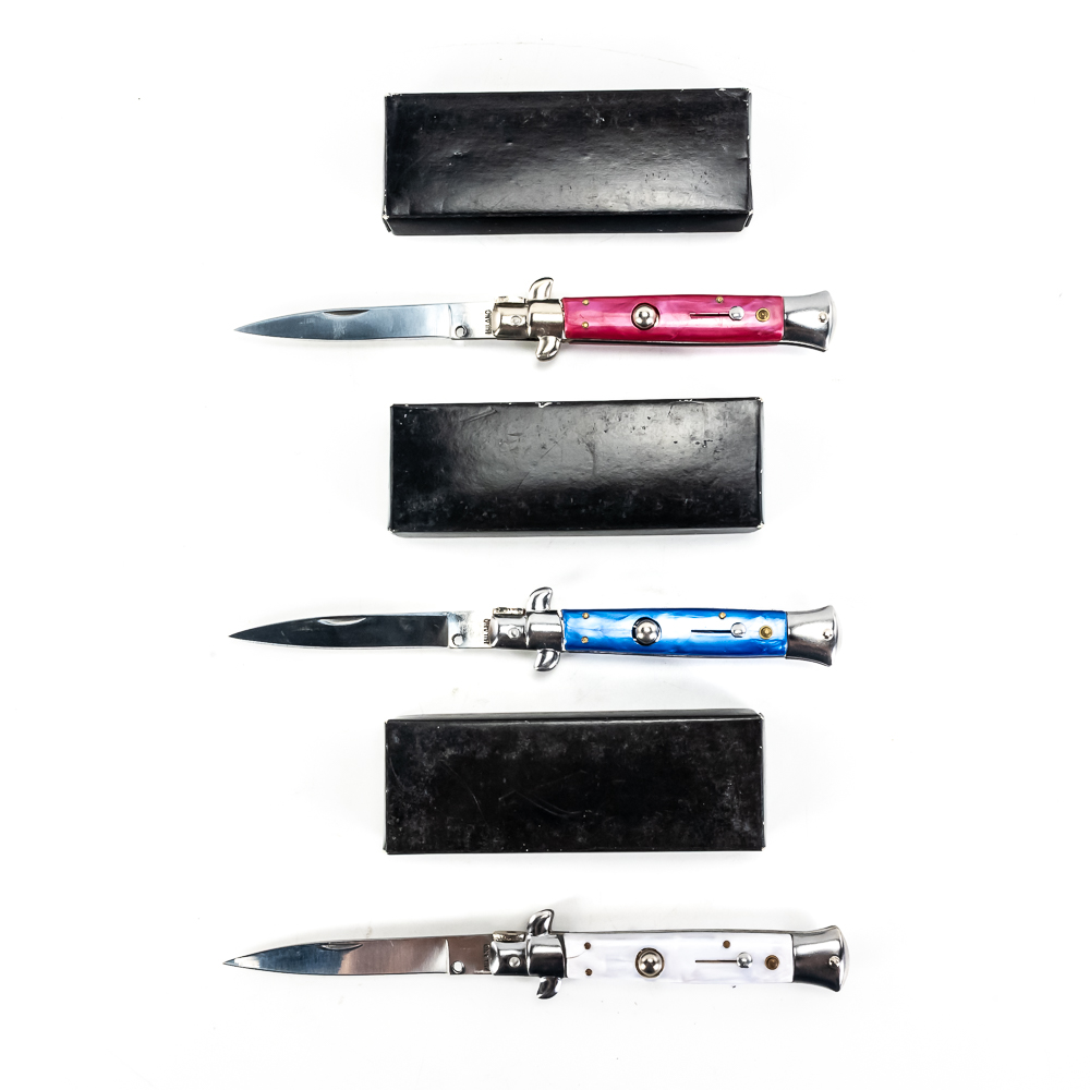 *3 Imported Switchblade Knives