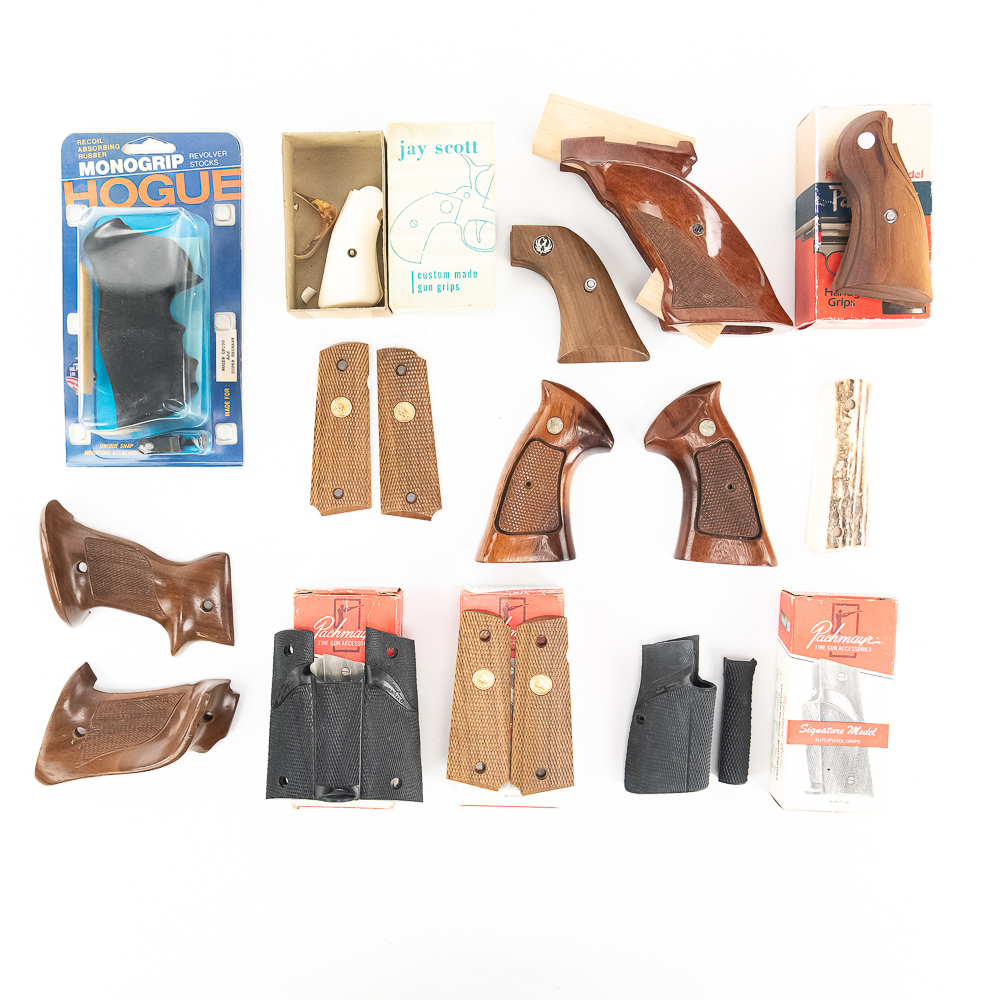 10 Pairs of Vintage Handgun Grips