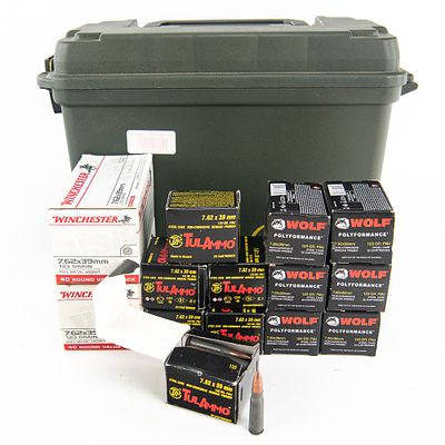 320rds of Caliber 7.62X39 Ammunition. 320 rounds of caliber 7.62X39mm ammunition. Ammunition is 