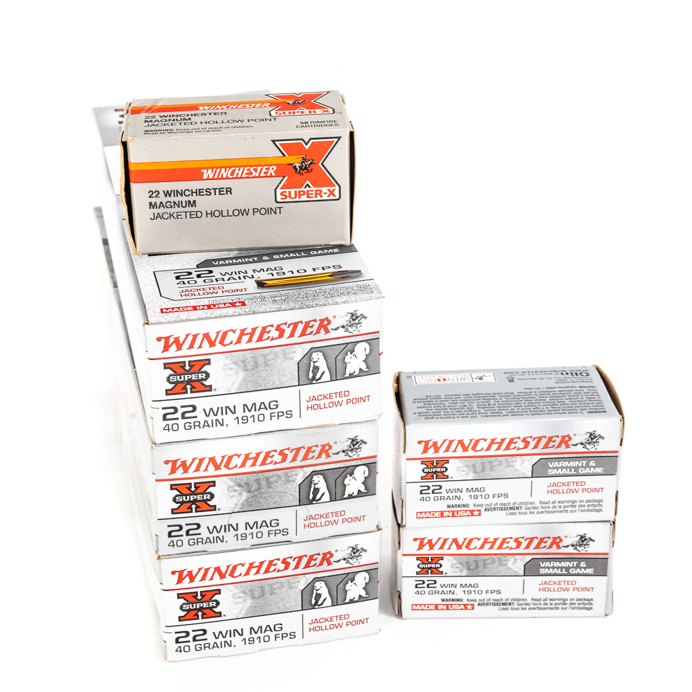 800rds of Caliber .22 Magnum Rimfire Ammunition