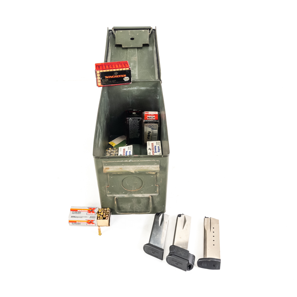 Rimfire Ammunition & Pistol Magazines Lot