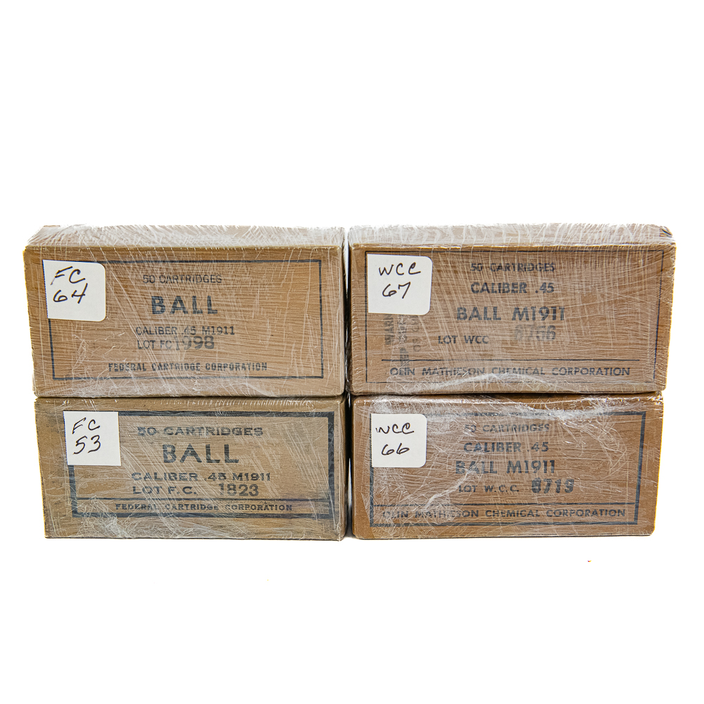 200rds of Korea/VN Era Surplus 45ACP Ammunition