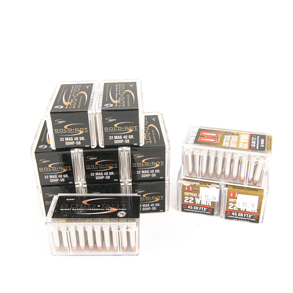 600rds of Caliber .22 Magnum Defensive Ammunition