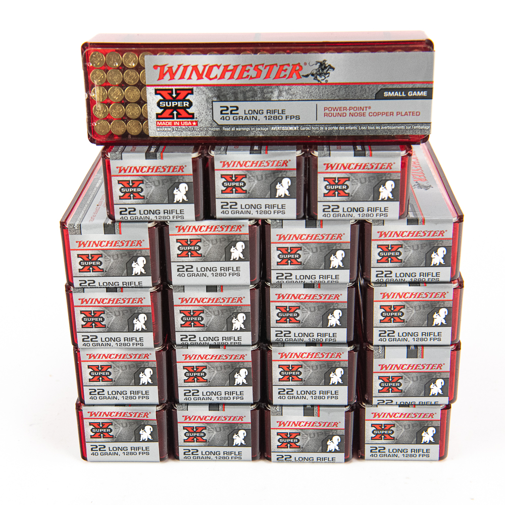 2000rds of Caliber .22LR Super-X Ammunition