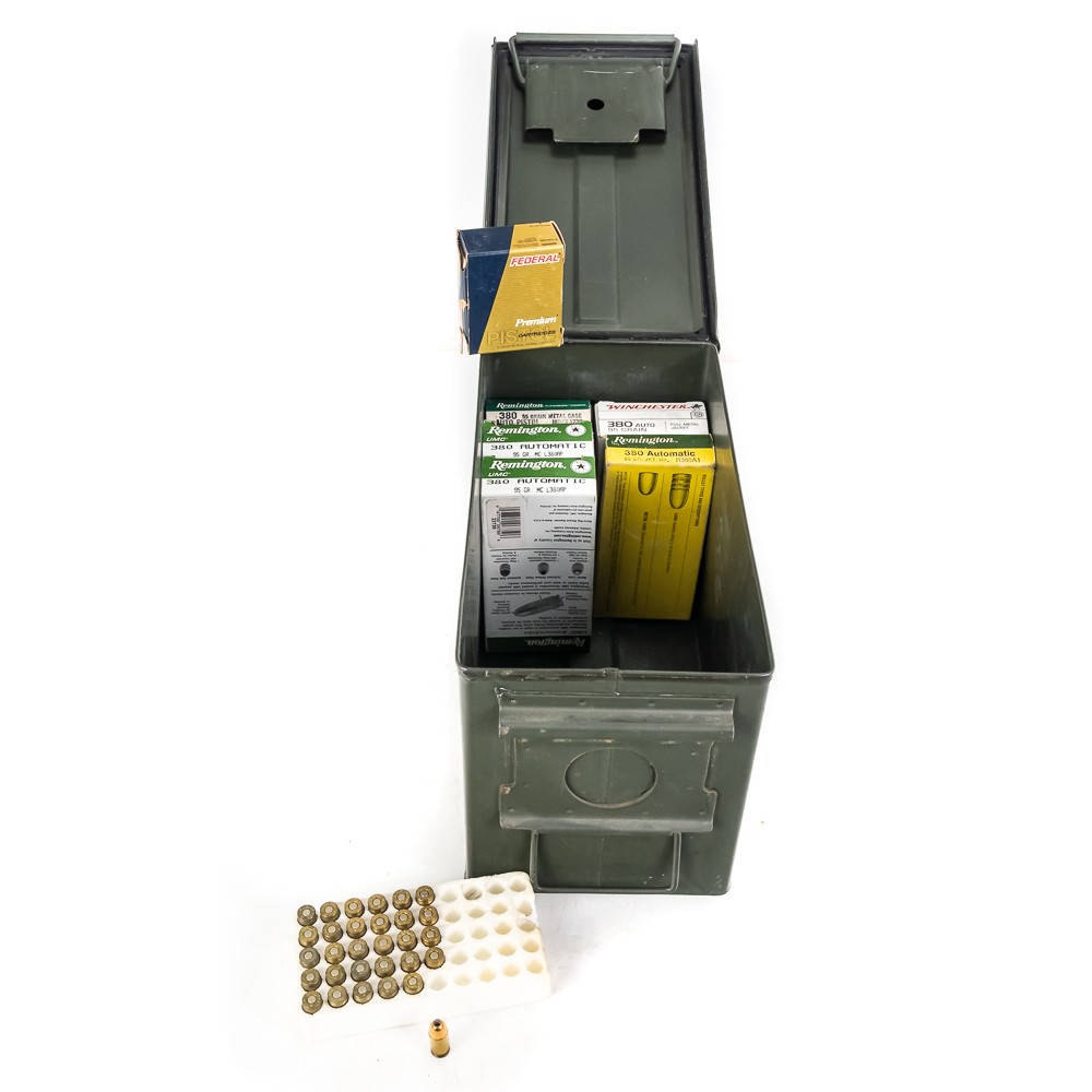 350rds of Caliber .380ACP Ammunition