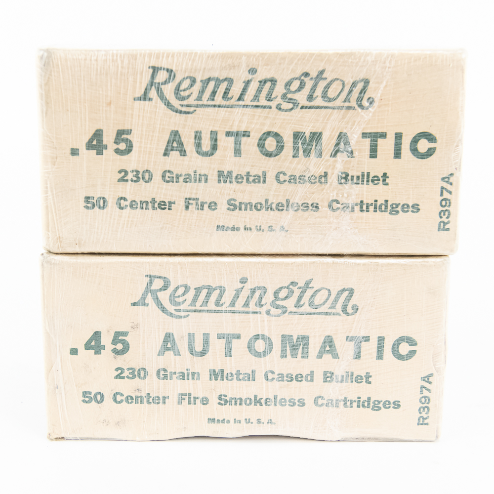 2 Boxes of rare Lend Lease .45ACP ammunition