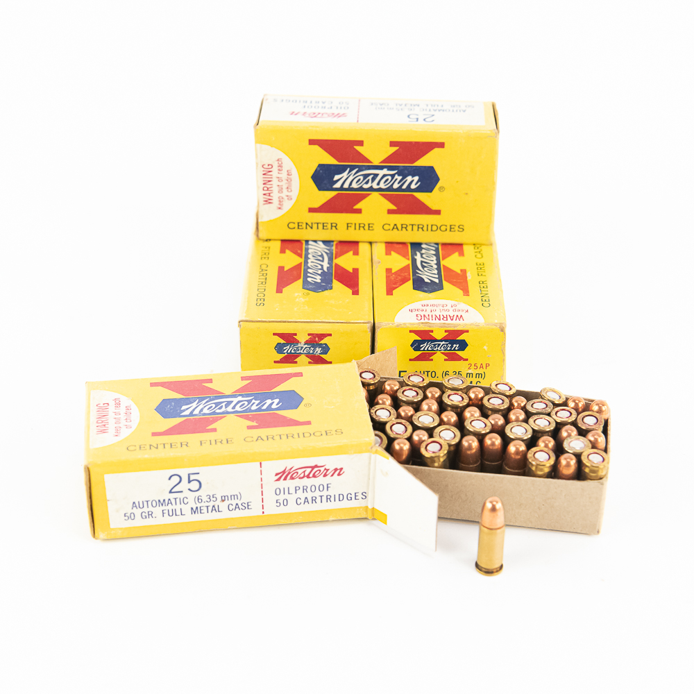 200rds of Caliber .25ACP Collector Ammunition