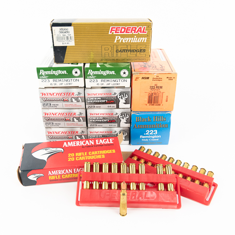 300rds of Caliber .223 Rem Hunting Ammunition