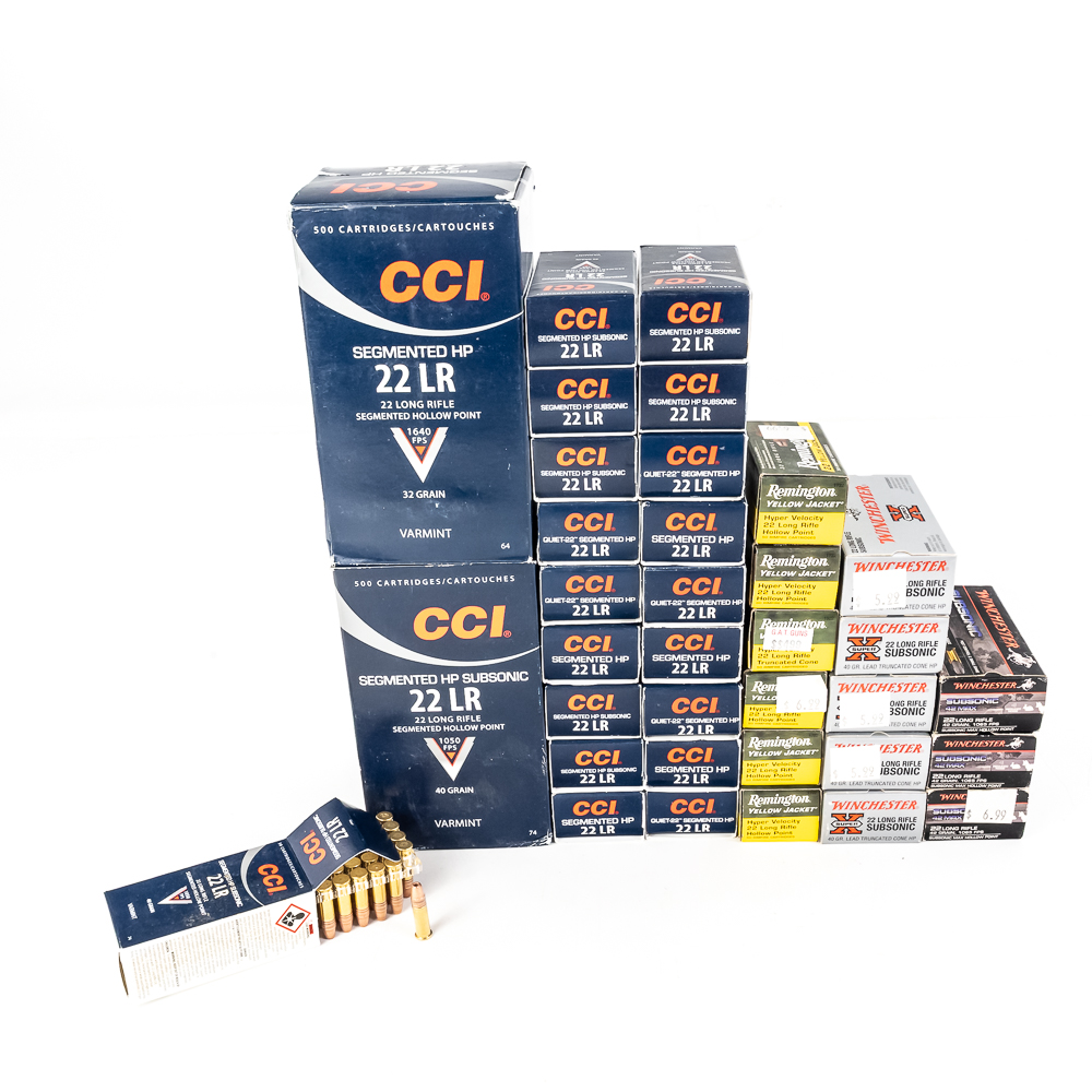 2650rds of Caliber .22 LR Specialty Ammunition