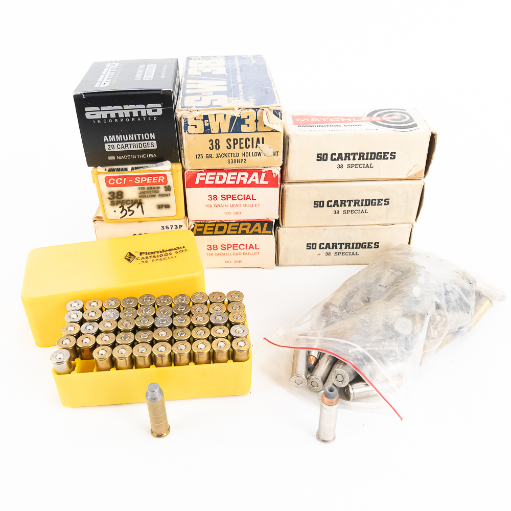 500+rds of Caliber .38/.357Mag Ammunition