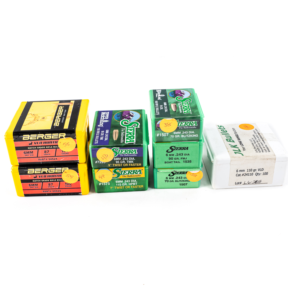 1000+/- 7mm Reloading Projectiles