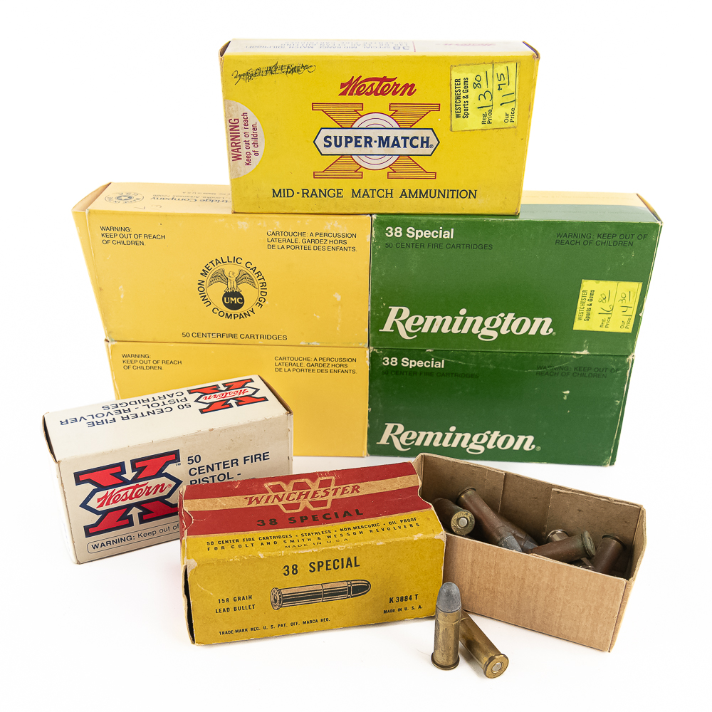 300+rds of Caliber .38SPL Ammunition