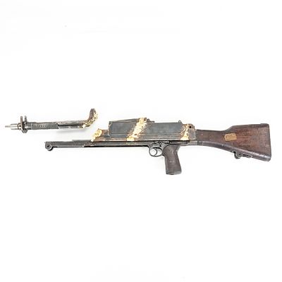 Bren Gun Parts Lot. Demilled parts lot for WWII British Bren Gun. Lot includes vintage saw cut 