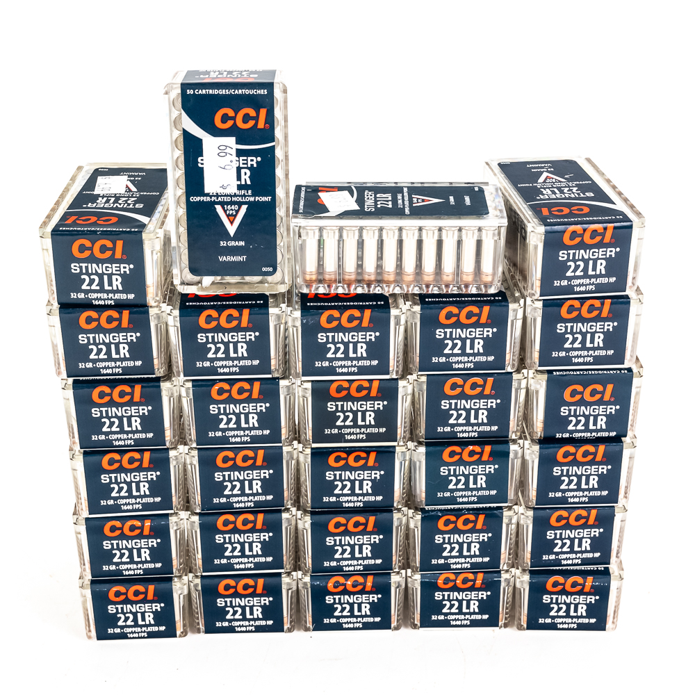 1450rds of Caliber .22LR CCI Velocitor ammunition