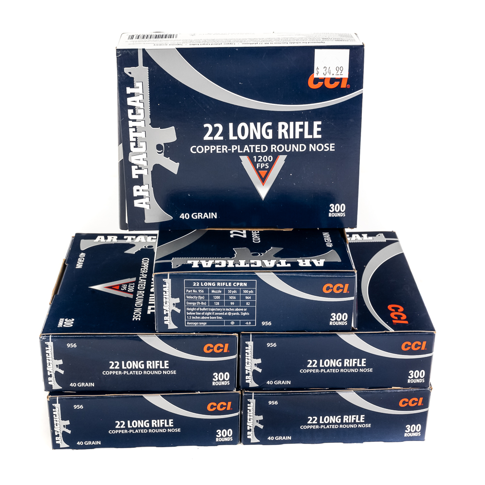 1800rds of Caliber .22LR CCI ARTactical Ammunition