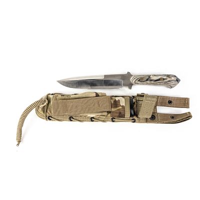 Handmade Randall Style Custom Knife. Hand-made custom knife modeled on Randall fighting knife. 