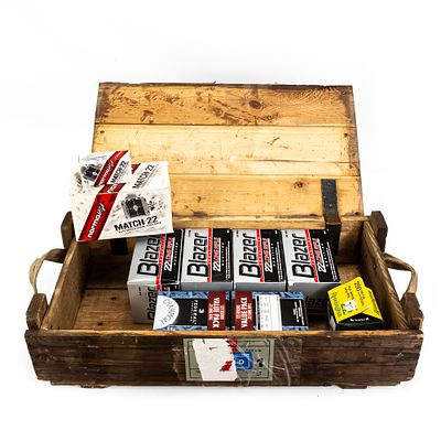 3800rds of Caliber .22LR Ammunition. 3800 rounds of caliber .22 Long Rifle Ammunition. 