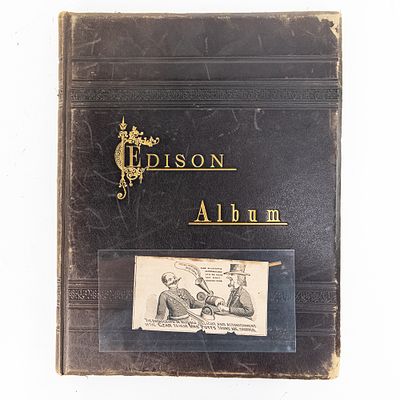 1889 Russian Edison Phonograph Album. This historically profound, late-nineteenth-century 
