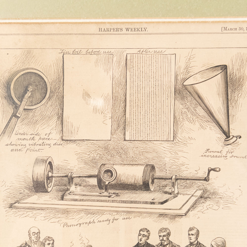 1878 Announcement of Edison's Phonograph